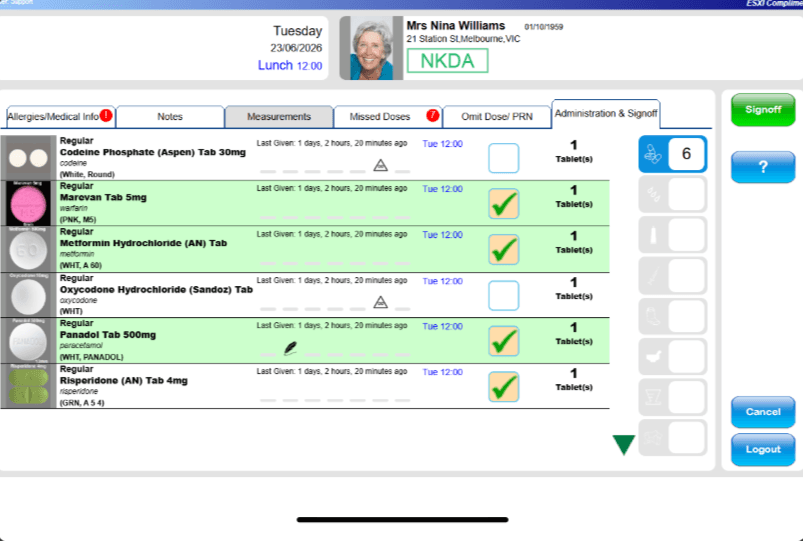 Take photos of all medication screen preview